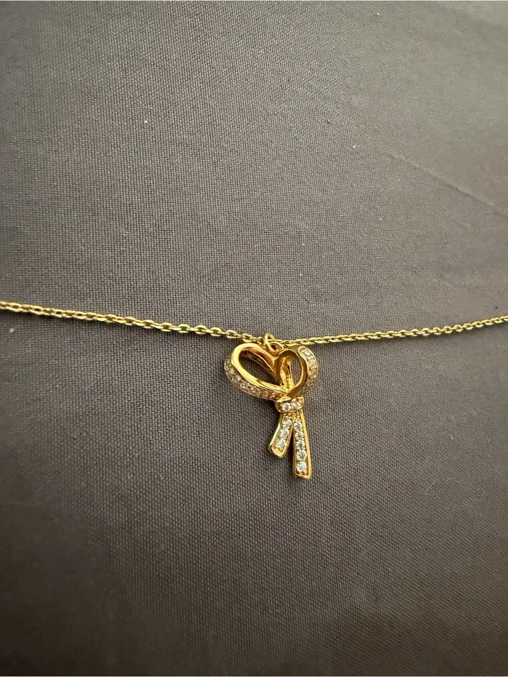 Kate Spade All Tied Up Pave Mini Pendant Necklace